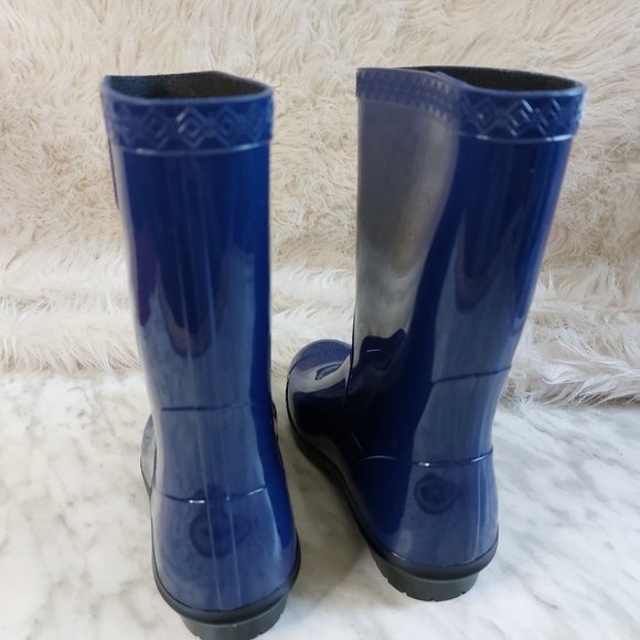UGG Australia Kid's Blue Raana Rubber Rain Boot Siz US Youth-2 - Picture 9 of 10